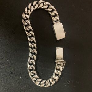 Men's Silver Chain Bracelet
